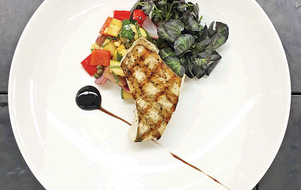 Grilled Swordfish with Vegetable Caponata