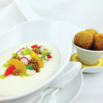Cream of Cauliflower Soup with Foie Gras Cromesquis
