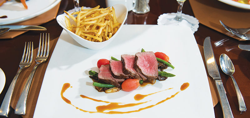 Filet Mignon and Julienne Fries