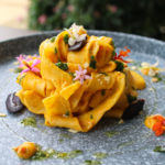 Vegan Pappardelle With Carrot Miso Sauce and Mint Gremolata