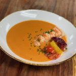Butter-Poached Lobster and Orange Tomato Bisque
