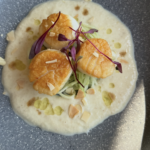 Scallops and White Gazpacho (Ajo Blanco Style)